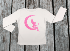 KIDSBEE Dievčenské bavlnené tričko Fairy - biele, veľ. 98, 98 (2-3r)