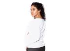 Be MaaMaa Tehotenské  tričko dlhý rukáv In Love - biele - XL, XL (42)
