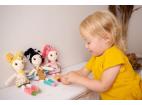 Hencz Toys Mäkká handrová bábika LAURA s růžovými vláskami