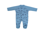 Mamatti Dojčenský bavlnený overal Vesmír - modrý so vzorom, Veľ. 74, 74 (6-9m)