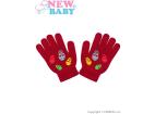 Detské zimné rukavičky New Baby Girl červené Červená 122 (6-7 rokov)