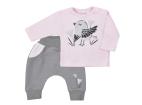 Dojčenské bavlnené tepláčky a tričko Koala Birdy ružové Ružová 80 (9-12m)