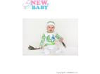 Dojčenské bavlnené dupačky New Baby z Luxusnej kolekcie Páv Biela 62 (3-6m)