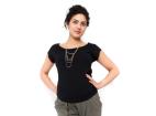 Be MaaMaa Tehotenské tričko/blúzka Celina - čierná, XL (42)