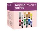 Akrylové farby 12 ks 100 ml Maaleo 20424