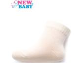 Dojčenské bavlnené ponožky New Baby biele Biela 80 (9-12m)