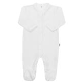 Dojčenský bavlnený overal New Baby Practical biely chlapec Biela 74 (6-9m)
