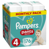 PAMPERS Active Baby-Dry Pants Nohavičky plienkové jednorazové 4 (9-15 kg) 176 ks - MESAČNÁ ZÁSOBA