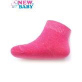 Dojčenské bavlnené ponožky New Baby ružové Ružová 56 (0-3m)