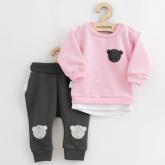 Dojčenská súprava tričko a tepláčky New Baby Brave Bear ABS ružová Ružová 80 (9-12m)