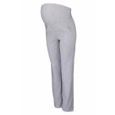 Be MaaMaa Tehotenské nohavice s elastickým pásom, s vreckami - šedý melír, vel´. XL, XL (42)