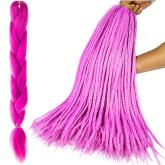 Syntetické vrkoče z vlasov - fialové