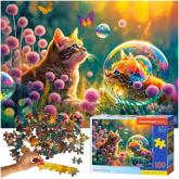 CASTORLAND Puzzle 100 dielikov Magické ráno - mačka 6+
