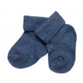Dojčenské ponožky, Baby Nellys, jeans, veľ. 6-9 m, 68-74 (6-9m)