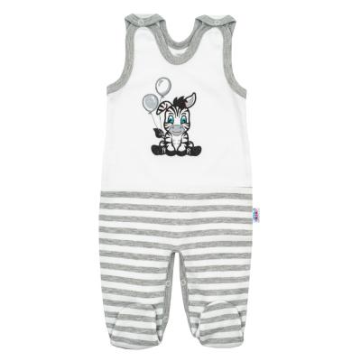 Dojčenské bavlnené dupačky New Baby Zebra exclusive Biela 74 (6-9m)