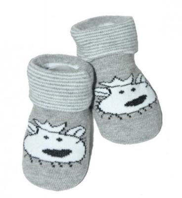 Dojčenské ponožky 0-12 m, Risocks - Lvíček, sivá, 0-1rok