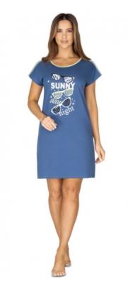 Regina Dámska nočná košeľa Sunny day night, tmavo modrá, veľ. XL, XL (42)