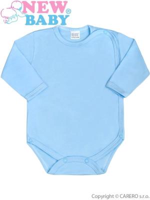 Dojčenské body celorozopínacie New Baby Classic modré Modrá 62 (3-6m)
