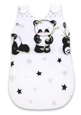 Baby Nellys Spacie vak Panda - biely, D19
